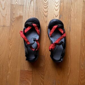 Keen Black and Red Performance Sandals for Outdoor Adventures